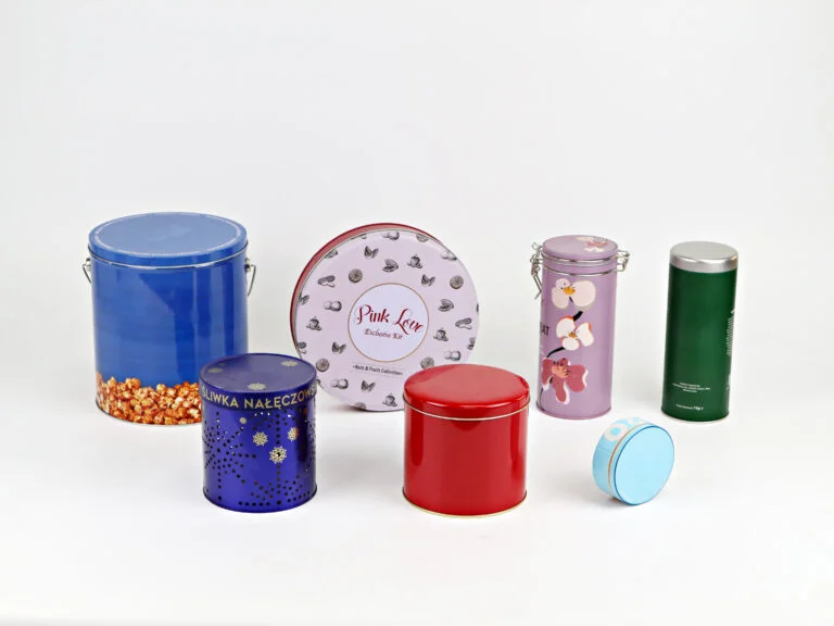Round Tin Containers With Lid