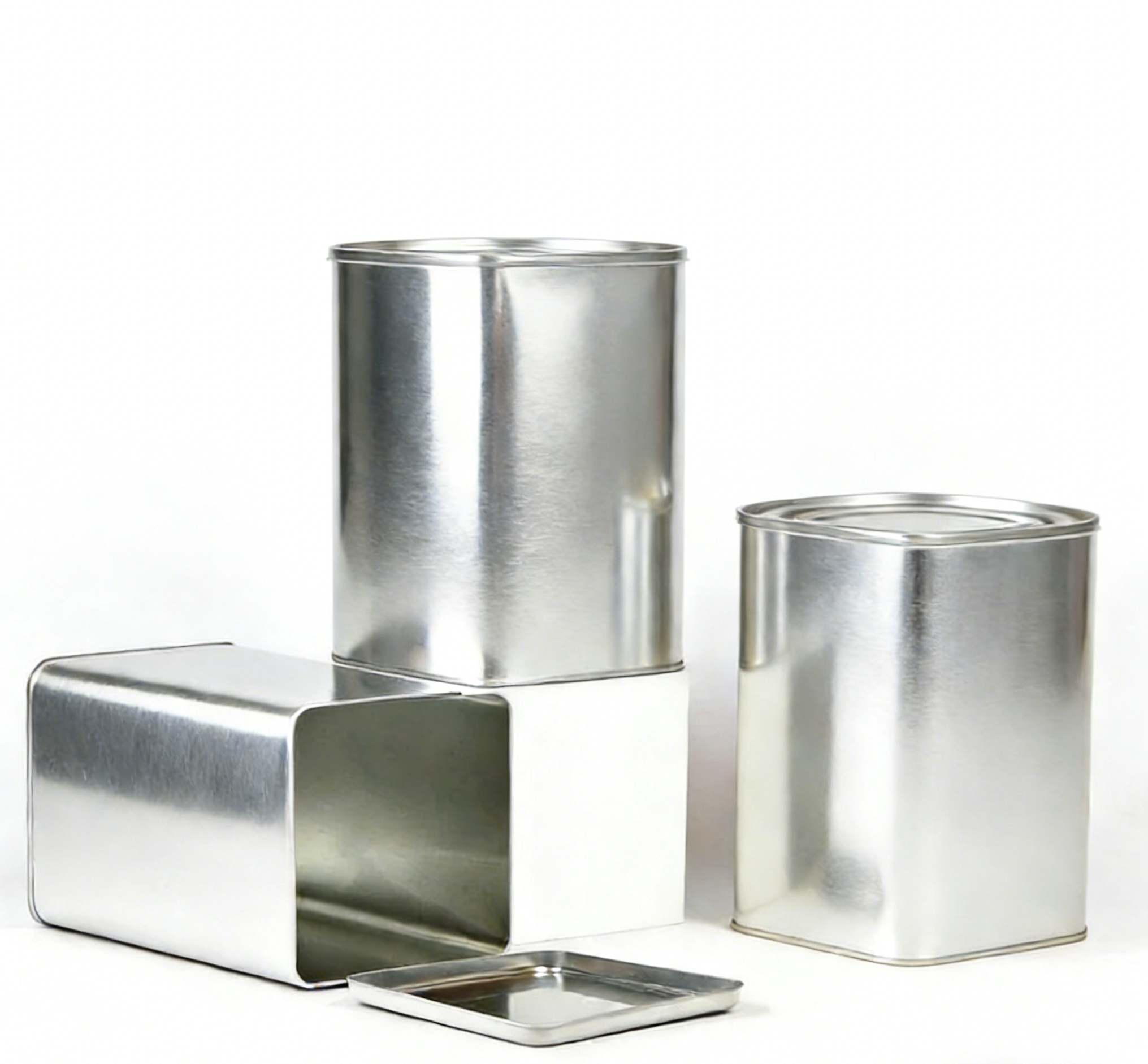 Square Tin Containers With Lid